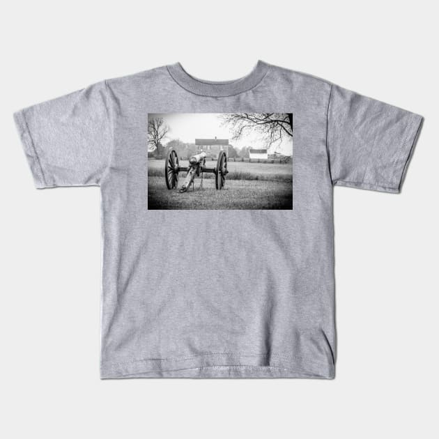 View from Artillery Manassas Virginia Kids T-Shirt by Enzwell